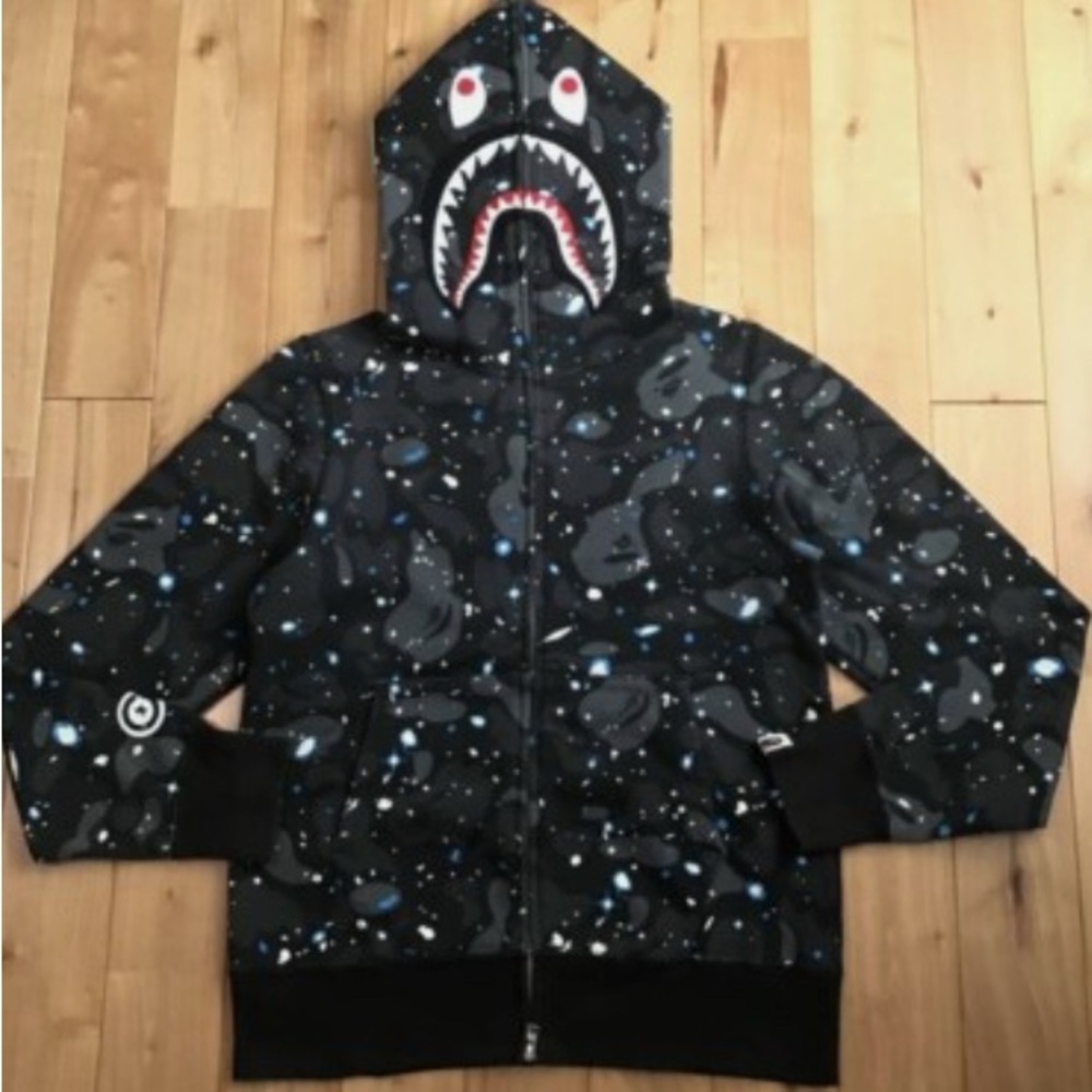Space camo bape hoodie
